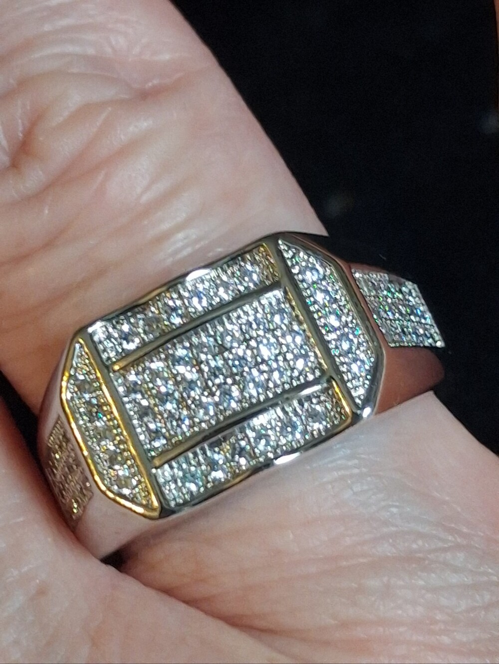Elegant Sterling Silver Women's Ring Size 10 3/4 - Picture 5 of 10